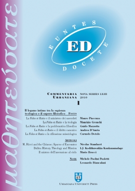 Euntes Docete LXIII/1-2010